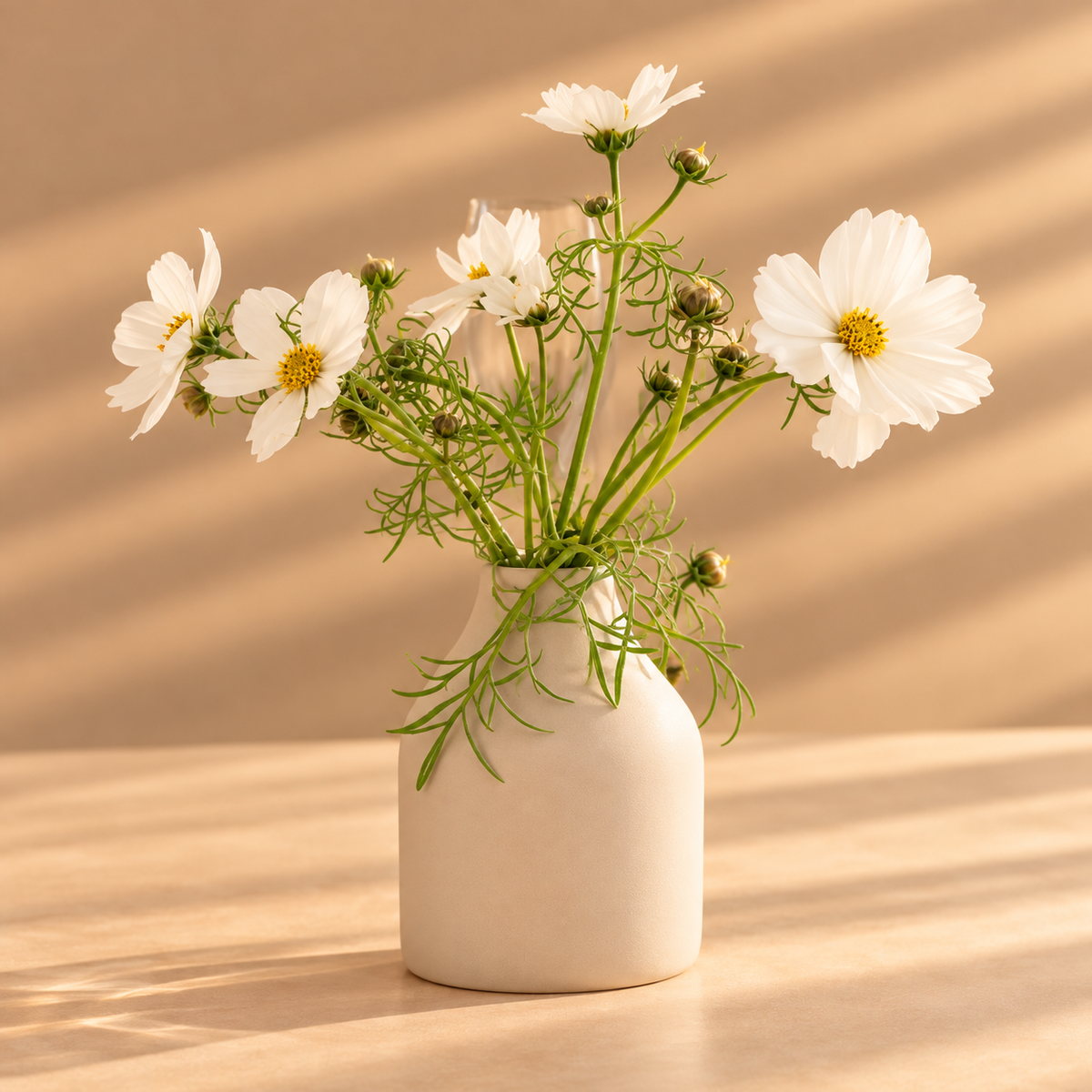 Bud Vase with Seasonal Blooms