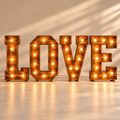 Wooden LOVE Marquee Sign