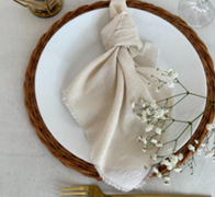 Ivory Cheesecloth Napkin
